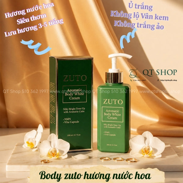 ZUTO - Kem Dưỡng Thể Aromatic Body White Cream - 300ml