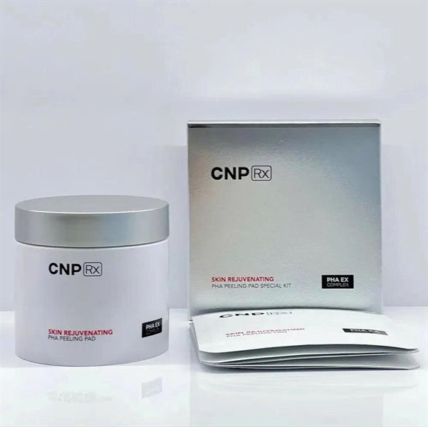 CNP - Toner Pad Rx Skin Rejuvenating PHA Peeling Pad - Hộp 60m tặng kèm 5 gói - EXP 202809