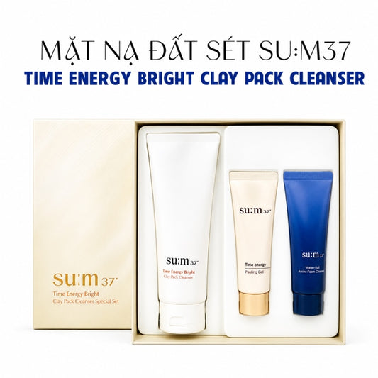SUM37 - Mặt Nạ SRM Sum Đất Sét Time Energy Bright Clay Pack Cleanser 150ml - EXP 202706