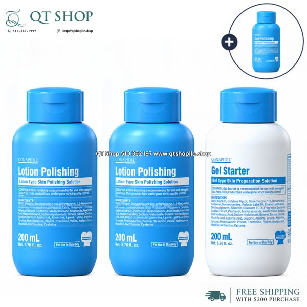 *Pharmesthetics CONAPIDIL - COMBO Định vị - 2 Tẩy Trang + SRM + Toner