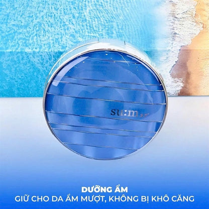 SUM37 - Phấn Cushion Sum Xanh - Tông #23 NATURE- 1 Hộp tặng Nước Thần - EXP 202806