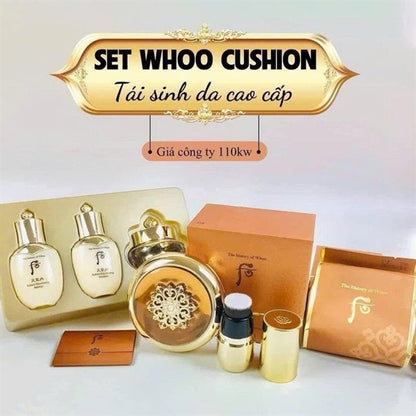 THE WHOO - Phấn Cushion Hoa Hiên - Tone 21 kèm set quà