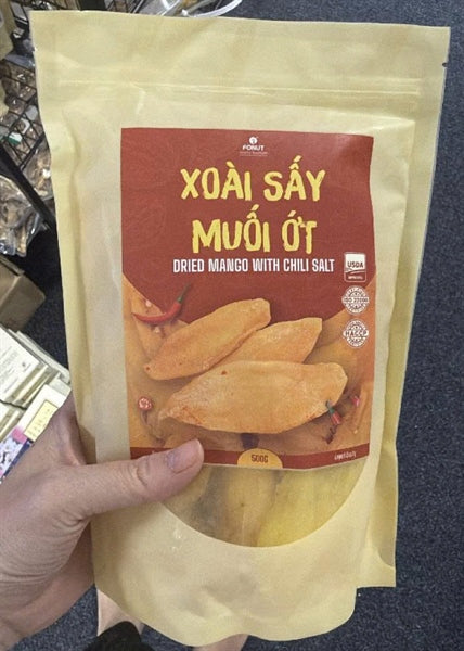 Xoài Sấy Muối Ớt 500gr