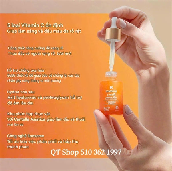 SESDERMA - Tinh Chất C-VIT 5 Liposomal Serum - 30ml