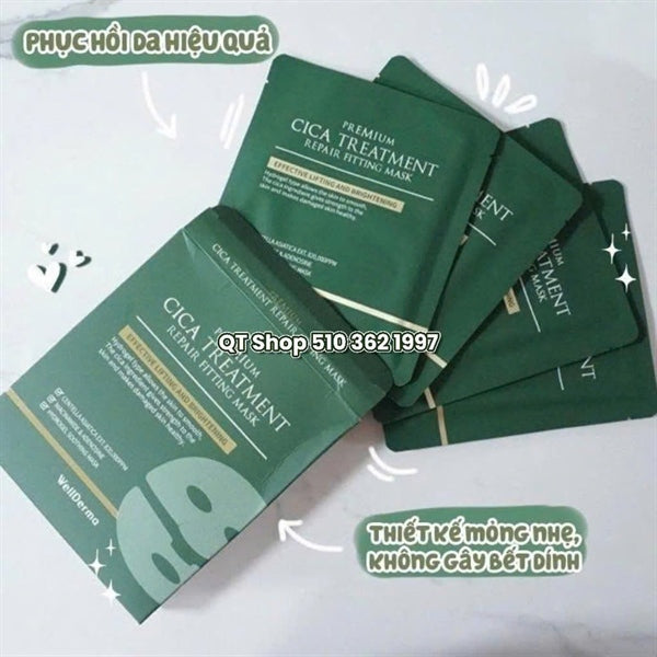 Mask Thạch Cica Rau Má Wellderma - 4ea - EXP 202805