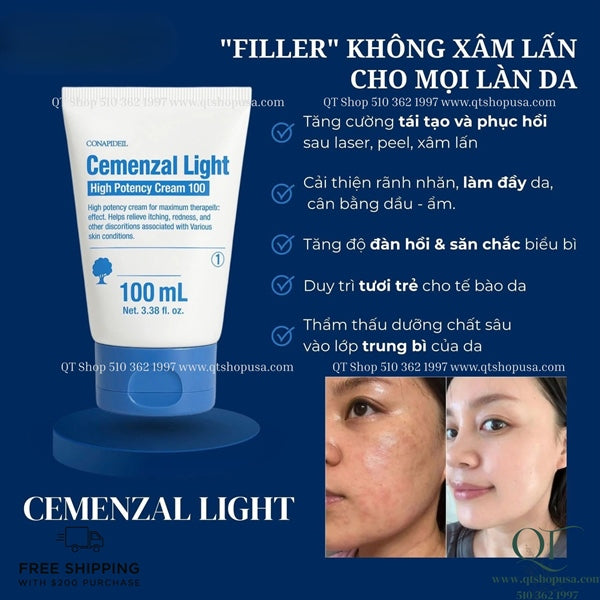 Pharmesthetics - CONAPIDIL Cemenzal Light - Kem Dưỡng Tái Cấu Trúc - Tái Định Vị Ban Ngày 100ml - EXP 202808