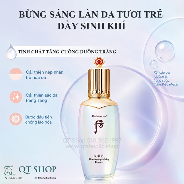 THE WHOO - Nước Thần Hoa Hiên $150 - 150ml - CHEONGIDAN ILLUMINATING REFINING ESSENCE-EXP 202904