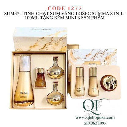 SUM37 - Set Tinh Chất Vàng Sum Losec Summa 8 in 1 - 100ml tặng kèm Mini 3 sp
