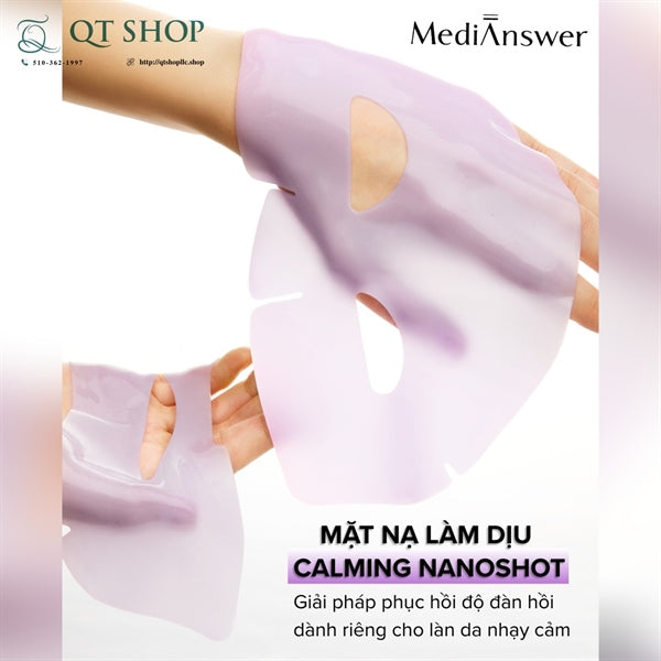 MEDIANSWER - Mặt Nạ Thạch Calming Collagen Nanoshot - TÍM - 5ea - EXP 202807