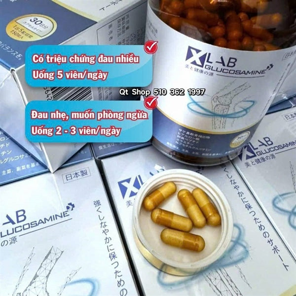 XLAB Glucosamin+ Viên uống hỗ trợ Xương Khớp Cao Cấp - 150 viên - EXP 20280407