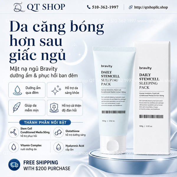 @ Mặt Nạ Ngủ Bravity 100g - EXP 202704