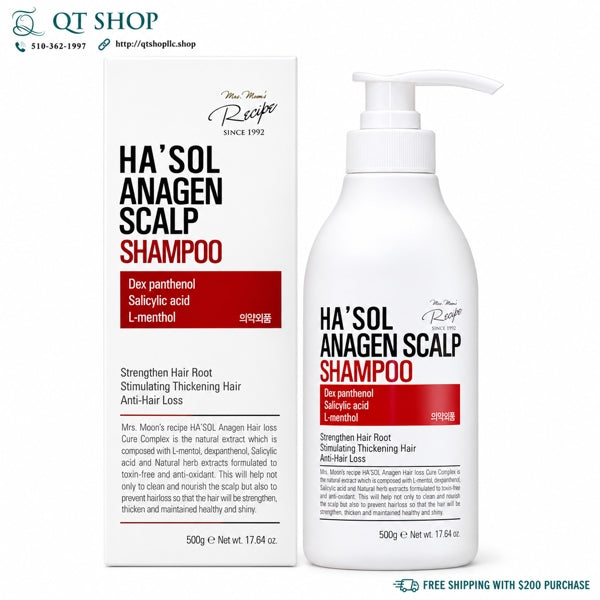 HA'SOL - Dầu gội Anagen Scalp Shampoo - 500g - EXP 202811