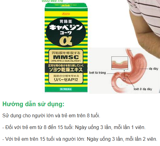 Thuốc trào ngược dạ dày Kowa - 300 viên - Japan - Date 202709