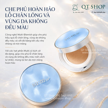 SUM37 - Phấn Cushion Sum Xanh Water-Full Mesh - Tông #21 - KÈM 2 LÕI - EXP 2028.02