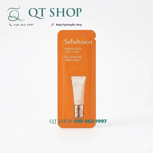 SULWHASHOO - Sample BB Perfecting Tinted Cream NO.2 BEIGE - 12 gói - EXP 202901