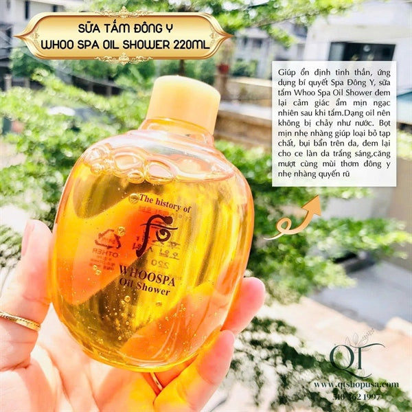 THE WHOO - Sữa Tắm Whoospa Oil Shower - 220ml