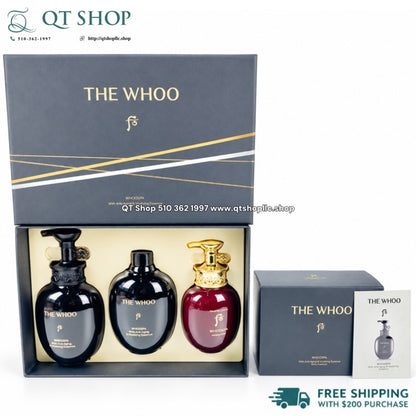 THE WHOO - SET Dầu gội xả Whoo 3 món + Sample dầu gội - NEW - BỎ HỘP