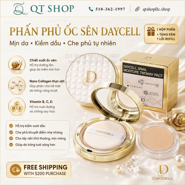 Phấn Phủ Ốc Sên Daycell - Tông #23 - Tặng kèm 1 lõi
