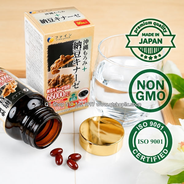 Viên Chống Đột quỵ Natto 66.000 FU Five Japan - 90 Viên - EXP202707