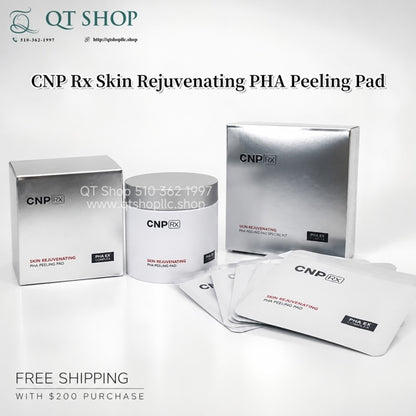 CNP - Toner Pad Rx Skin Rejuvenating PHA Peeling Pad - Hộp 60m tặng kèm 5 gói - EXP 202809