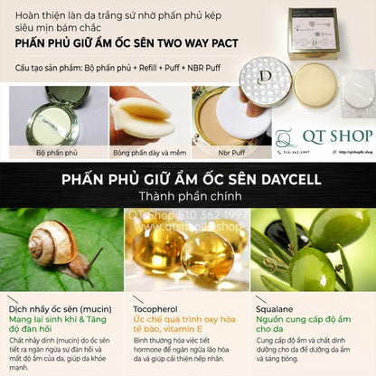 Phấn Phủ Ốc Sên Daycell - Tông #21 - Tặng kèm 1 lõi