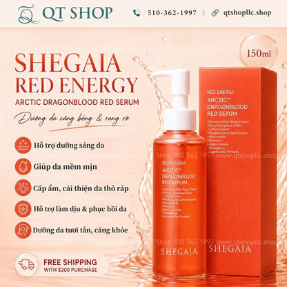 @ SHEGAIA - Tinh Chất Huyết Rồng Red Energy Arctic Dragonblood Red Serum - 150ml