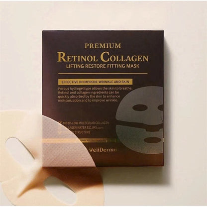 WELLDERMA - Mặt Nạ Thạch Retinol Collagen Lifting Restore Fitting Mask - 4 ea - EXP 202710