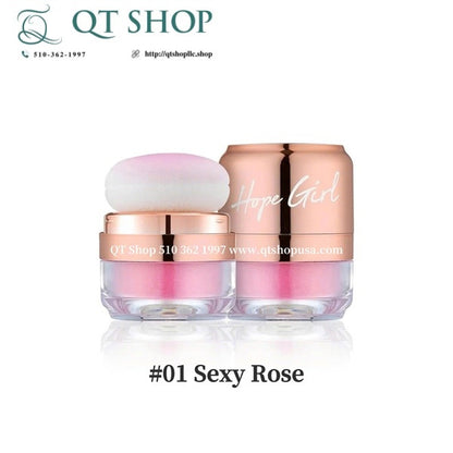 HOPEGIRL - Phấn Má Hồng 3D Powder Blusher - Màu #01 Sexy Rose - EXP 20271110