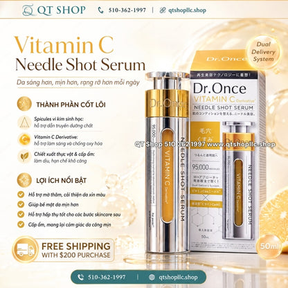 DR.ONCE - Tinh Chất Vi Kim Vitamin C Derivative Needle Shot Serum (Màu Vàng) - 50ml