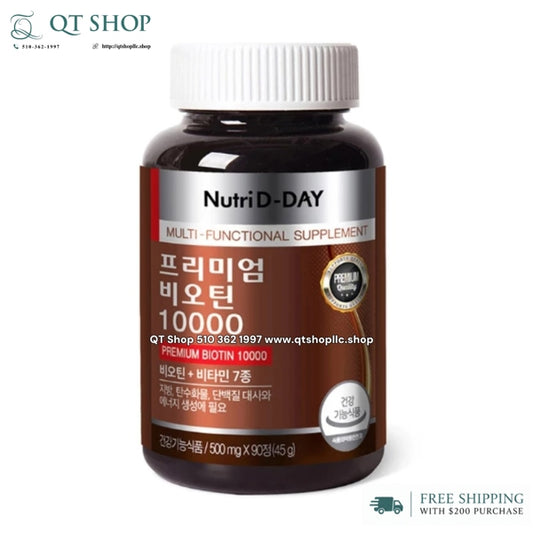 NUTRI D-DAY - Viên Uống Premium Biotin 10000 - 90 viên - EXP 202803
