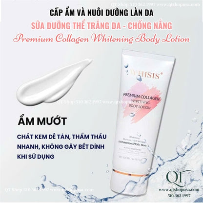 WHISIS - Body Chống Nắng Premium Collagen Whitening Body Lotion - 200ml - EXP 202808
