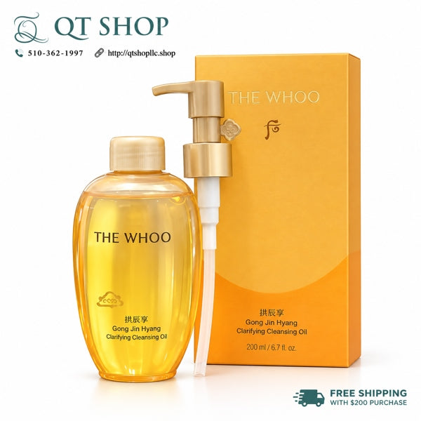 THE WHOO - Dầu Tẩy Trang Whoo Vàng Clarifying Cleansing Oil - 200ml