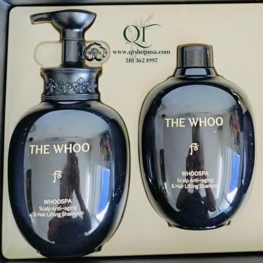 THE WHOO - Cặp Dầu Gội Whoospa Scalp Anti-Aging & Hair Lifting Shampoo - 350ml x 2 (Tách Set)