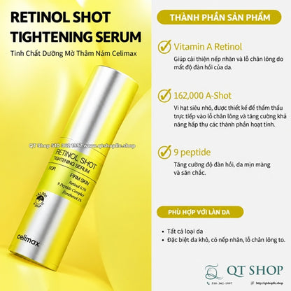 CELIMAX - Vita-A Retinol Shot Tightening Serum 0.1% 30ml - EXP20280415