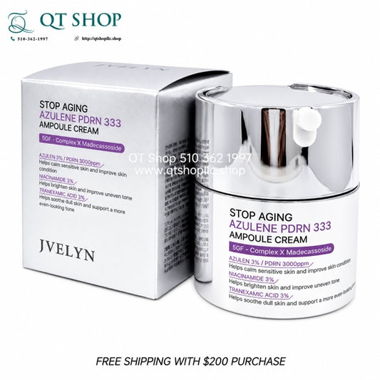 JVELYN - Kem Tan Nám Phục Hồi Stop Aging Azulene PDRN 333 Ampoule Cream 50g - EXP 2029