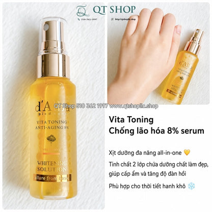 D'ALBA - Set 5 Xịt Khoáng White Truffle 5 Solution Gift Box - 5ea x 52ml