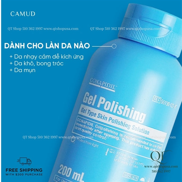 Pharmesthetics - CONAPIDIL Gel Polishing Cleanser 200ml - Sữa Rửa Mặt Làm Sạch Sâu, Dịu Nhẹ Cho Làn Da Nhạy Cảm