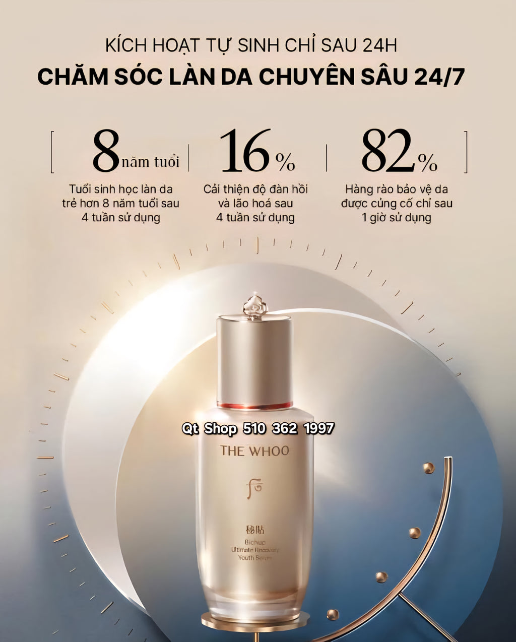 Set Serum Bichop Mới 50 ml tặng 20ml - Thế hệ thứ 4 (Hộp)