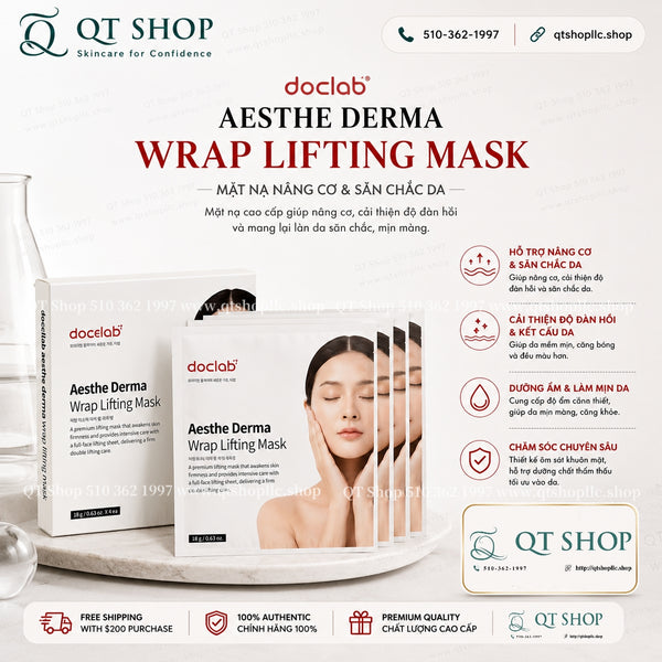 DOCLAB - Aesthe Derma Wrap Lifting Mask - 1 box 4 ea