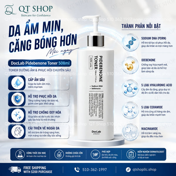 DocLab - PIDEBENONE TONER - Toner Cá Hồi 508ml