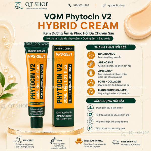 Pharmesthetics - Kem Phục Hồi VQM PHYTOCIN V2