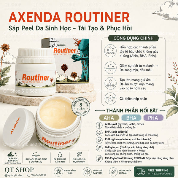 SÁP PEEL DA SINH HỌC AXENDA ROUTINER