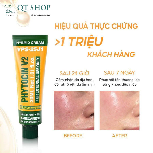 Pharmesthetics - Kem Phục Hồi VQM PHYTOCIN V2