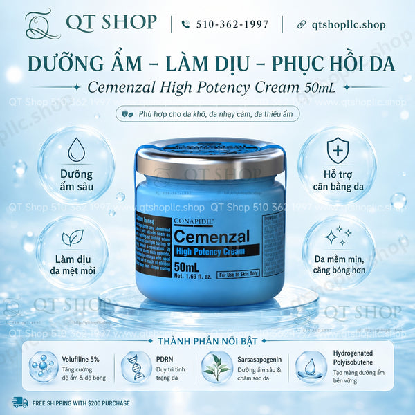 Pharmesthetics - CONAPIDIL Cemenzal High Potency Cream - Kem tái định vị da (Ban Đêm)