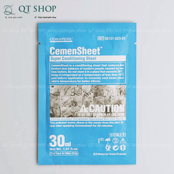 Pharmesthetics - CONAPIDIL CEMENSHEET: Mask Định Vị xanh Mặt Nạ Thải Độc & Phục Hồi - 1ea