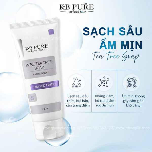 KB Pure - Sữa Rửa Mặt Perfect Skin Tea Tree Soap Limited Edition 75ml