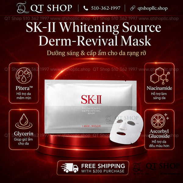 Mặt nạ trắng da SK II Whitening Source Derm Revival Mask - Japan
