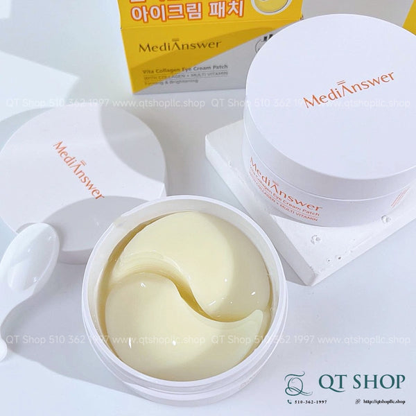 Mặt Nạ Mắt Medianswer Vita Collagen Eye Cream Patch - 60ea (Màu Vàng)