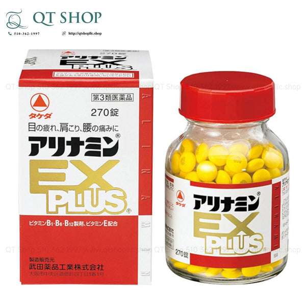 Viên uống Takeda Alinamin EX Plus 270 Viên - Hỗ trợ trị Đau Cổ Vai Gáy, Tê Bì Tay Chân