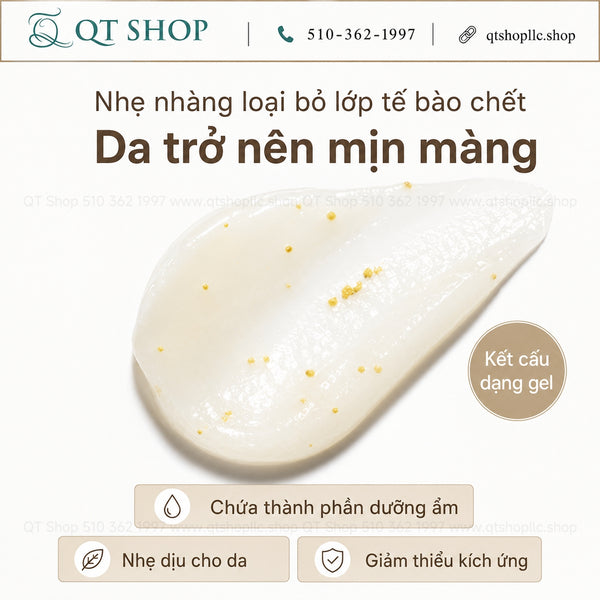 THE WHOO Gongjinhyang Brightening Gommage Gel Exfoliator - Set Tẩy Da Chết Whoo Trắng 100ml + tặng SRM 40ml\